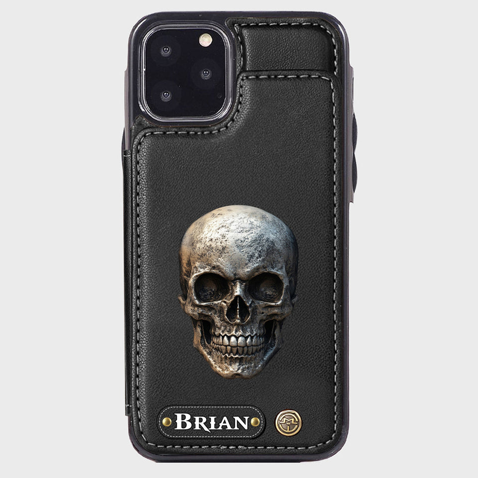 You & Me We Got This - Personalized Skull Wallet Phone Case
