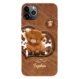 Cute Highland Cow - Personalized Highland Cow Full Print Phone Case