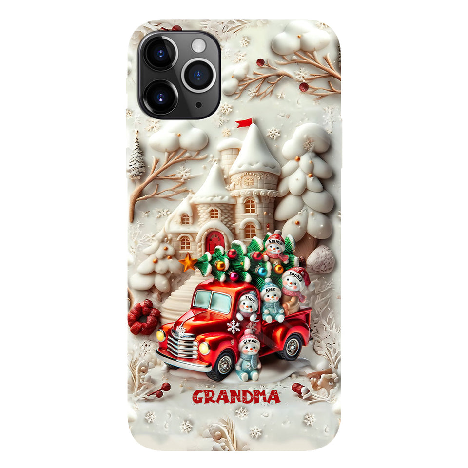 Nana's Little Cuties - Personalized Grandma Full Print Phone Case