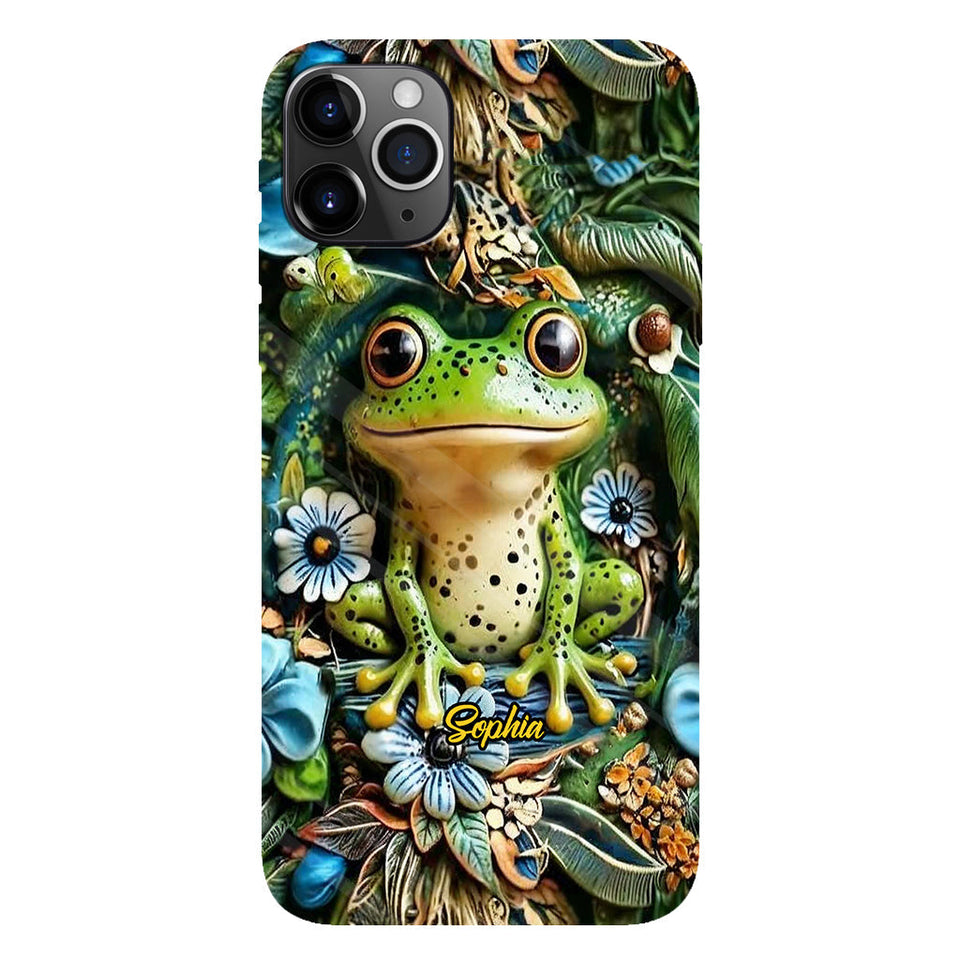 Love Frogs - Personalized Frog Full Print Phone Case