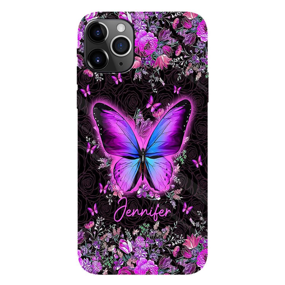 Love Butterflies - Personalized Butterfly Full Print Phone Case