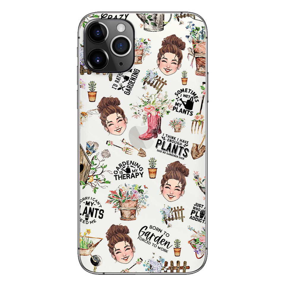 I Did Gardening Since Birth - Personalized Gardening Clear Phone Case