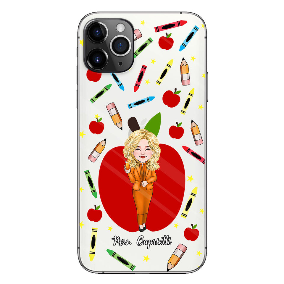 Thank You Teacher - Personalized Teacher Clear Phone Case