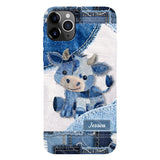Cute Highland Cow - Personalized Highland Cow Full Print Phone Case