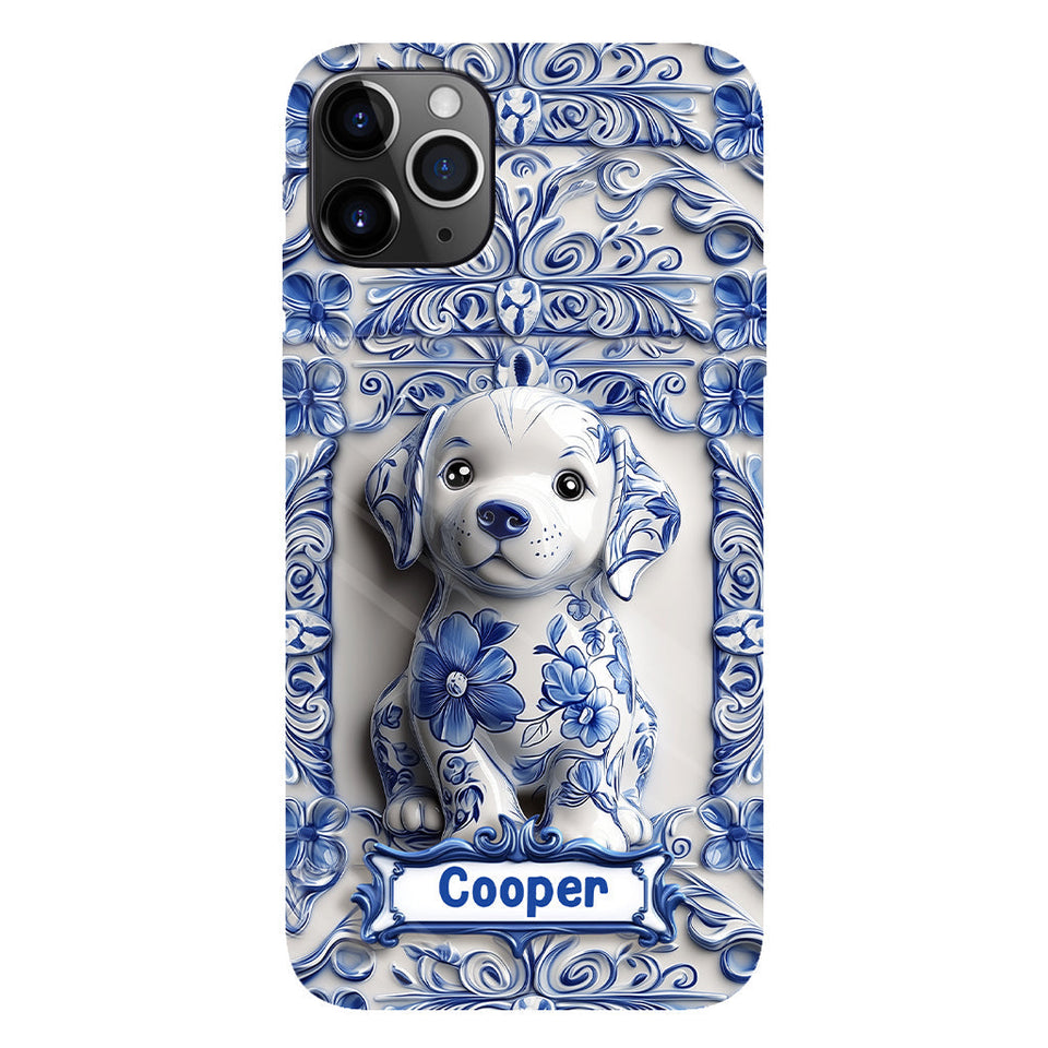 Cute Labrador Retriever - Personalized Dog Full Print Phone Case