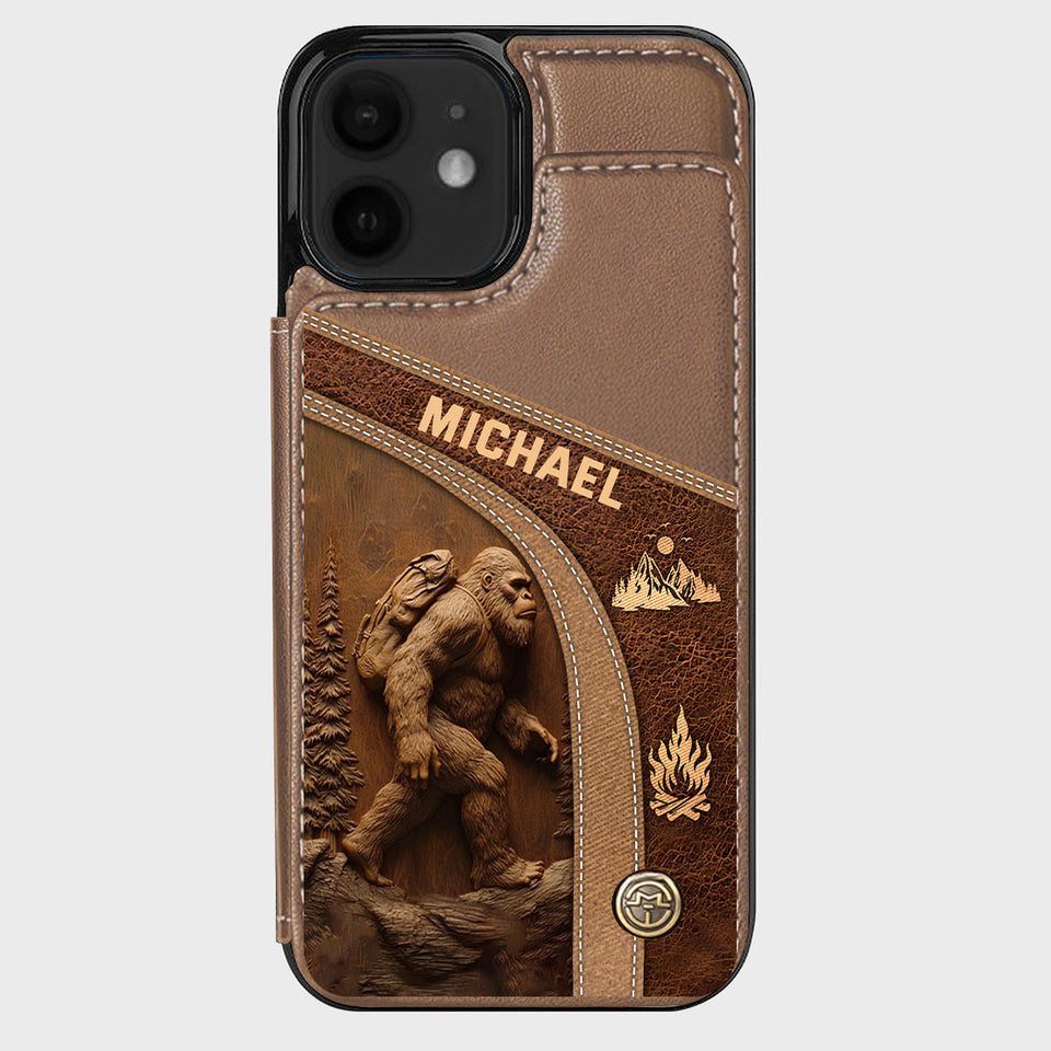 Sasquatch - Personalized Hiking Wallet Phone Case