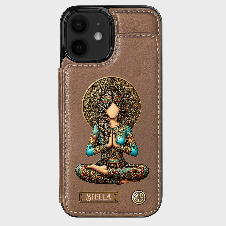 Lose Your Mind Find Your Soul - Personalized Yoga Wallet Phone Case