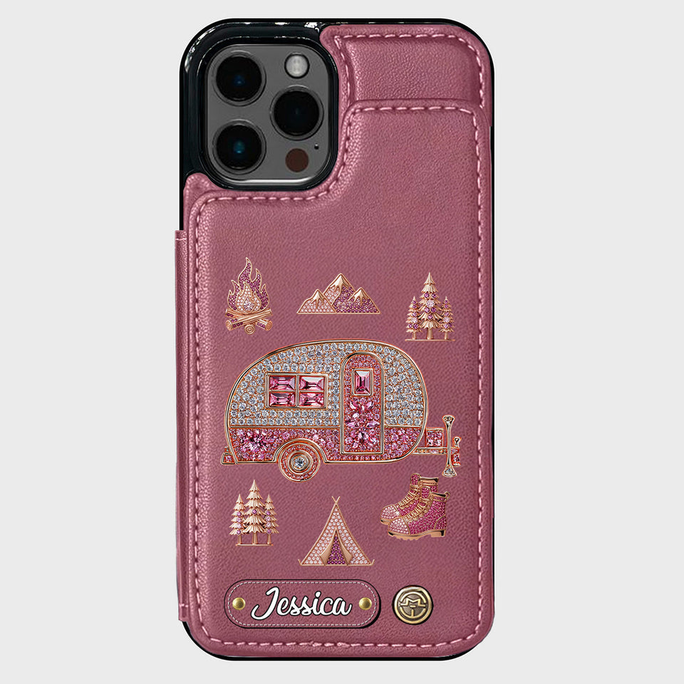 Love Camping - Personalized Camping Wallet Phone Case