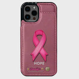Hope - Personalized Breast Cancer Awareness Wallet Phone Case