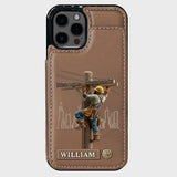 Strength Of The Line - Personalized Lineman Wallet Phone Case
