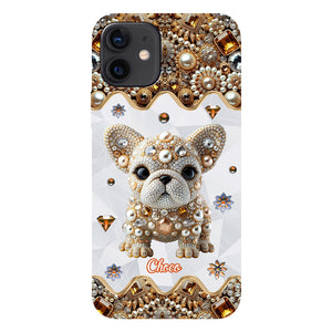 Love French Bulldog - Personalized Dog Full Print Phone Case