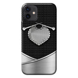 Knit Metal Pattern Print Phone Case 062021