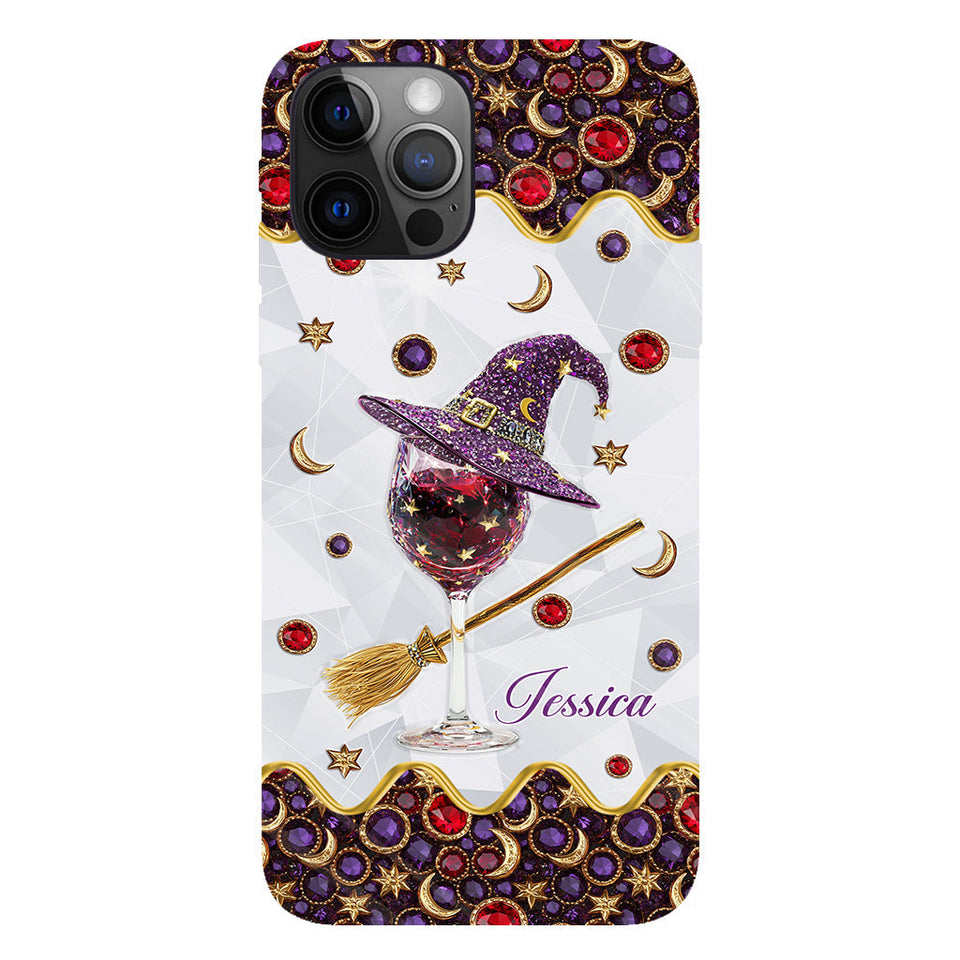 Wine Witch - Personalized Witch Full Print Phone Case
