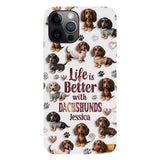 Just A Girl Who Loves Dogs - Personalized Dog Full Print Phone Case