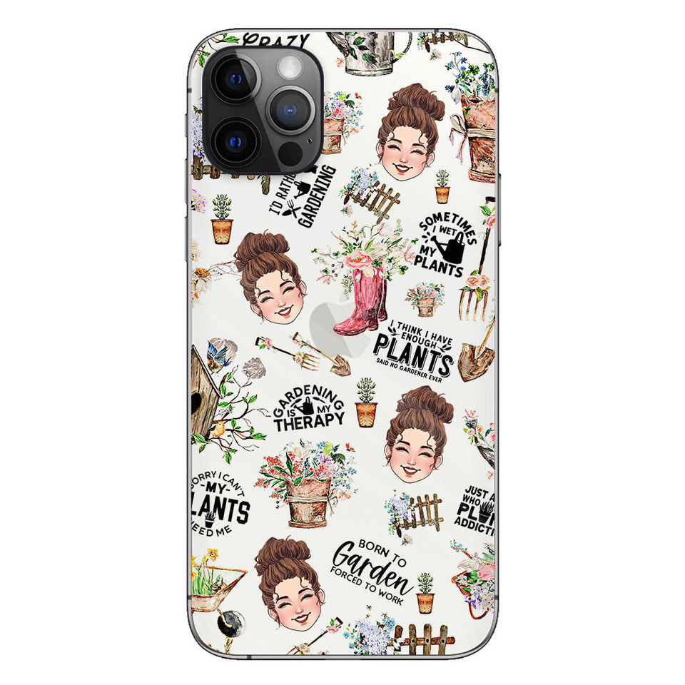 I Did Gardening Since Birth - Personalized Gardening Clear Phone Case