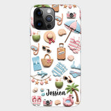 Beach Lovin' Girl - Personalized Sea Lover Full Print Phone Case