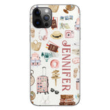 Just A Girl Who Loves Traveling - Personalized Travelling Clear Phone Case