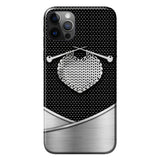 Knit Metal Pattern Print Phone Case 062021