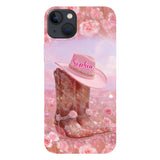 Floral Cowgirl - Personalized Cowgirl Full Print Phone Case & Phone Grip