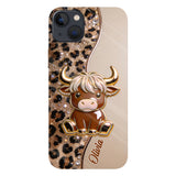 Love Highland Cows - Personalized Highland Cow Full Print Phone Case