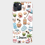 Beach Lovin' Girl - Personalized Sea Lover Full Print Phone Case