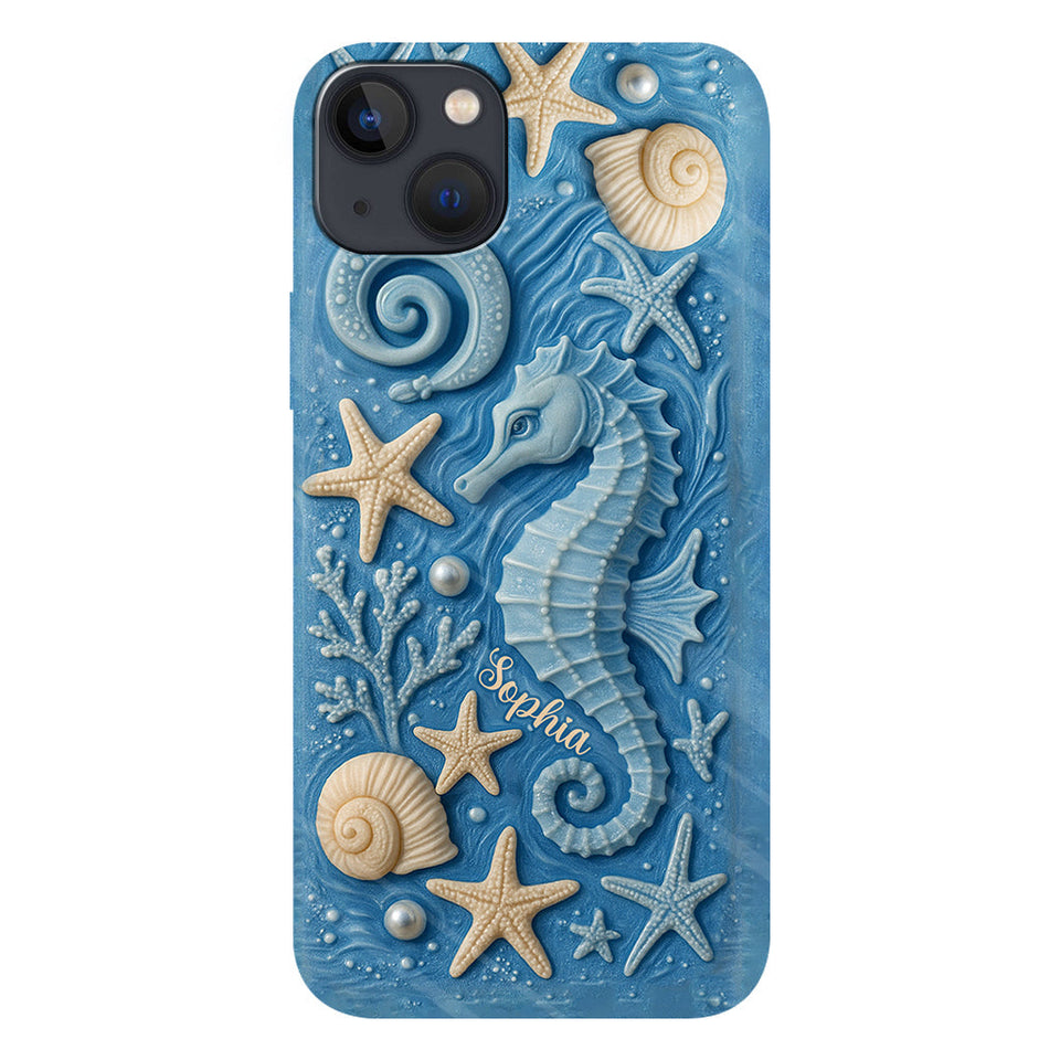 Just A Girl Who Loves Ocean - Personalized Sea Lover Full Print Phone Case