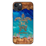 Salty Lil' Beach - Personalized Turtle Phone case