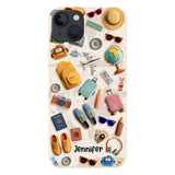Just A Girl Who Loves Traveling - Personalized Travelling Full Print Phone Case