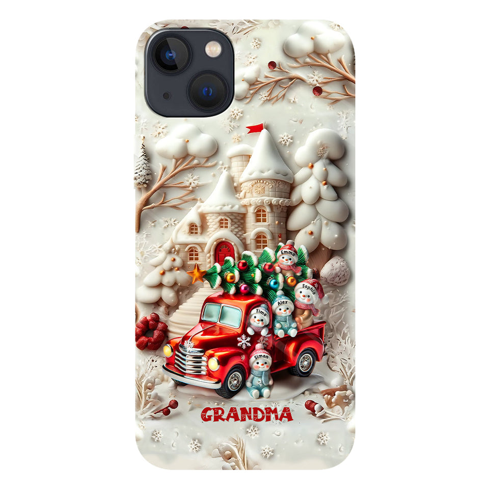 Nana's Little Cuties - Personalized Grandma Full Print Phone Case
