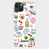 Beach Lovin' Girl - Personalized Sea Lover Full Print Phone Case