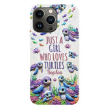Just A Girl Who Loves Turtles - Personalized Turtle Full Print Phone Case