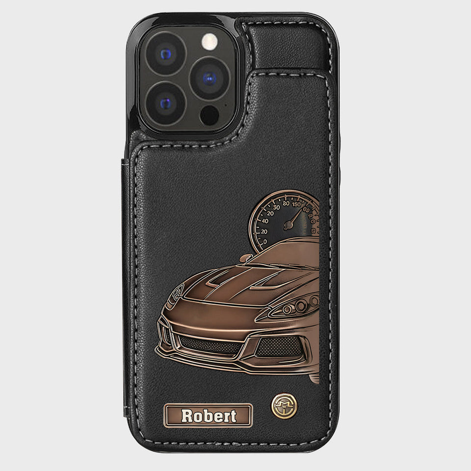 Love High Speed - Personalized Racing Wallet Phone Case