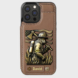 Proud Firefighter - Personalized Firefighter Wallet Phone Case