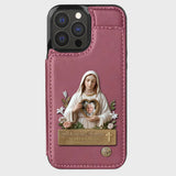 Virgin Mary Memorial - Personalized Memorial Wallet Phone Case