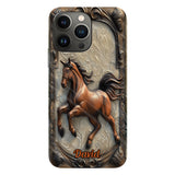 Love Horse - Personalized Horse Full Print Phone Case
