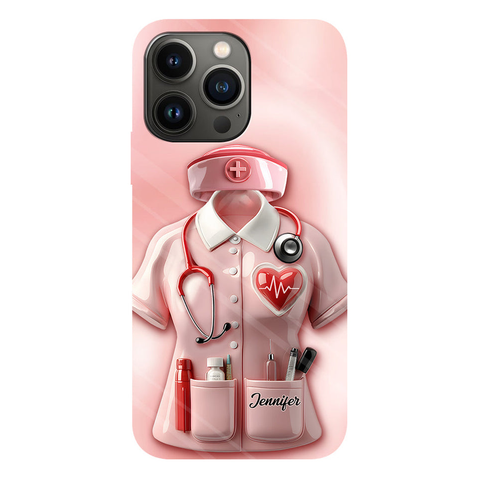 Nurses Are The Heart of Healthcare - Personalized Nurse Full Print Phone Case