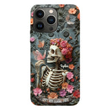 My Last Flying F*ck - Personalized Skull Full Print Phone Case