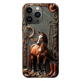 Love Horses - Personalized Horse Full Print Phone Case