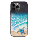 Love Turtles - Personalized Turtle Clear Phone Case