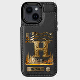 Name Initial Alphabet - Personalized Luxury Wallet Phone Case