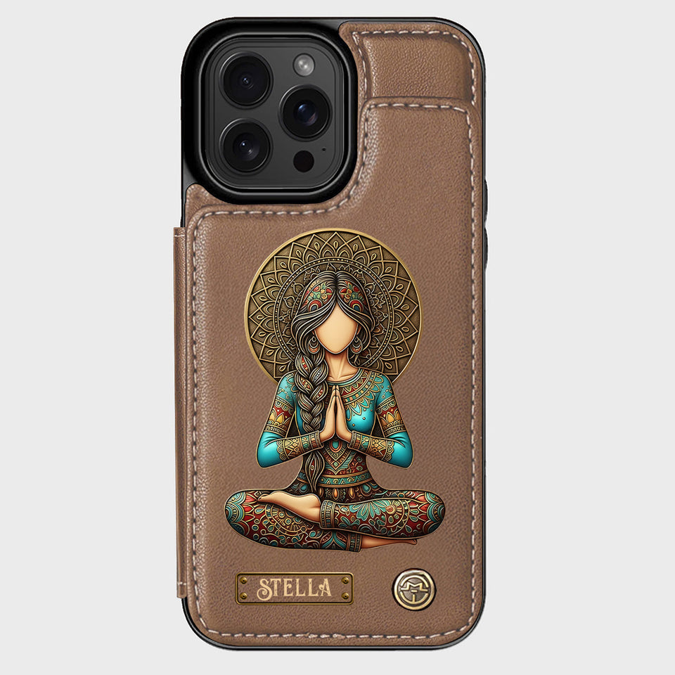 Lose Your Mind Find Your Soul - Personalized Yoga Wallet Phone Case