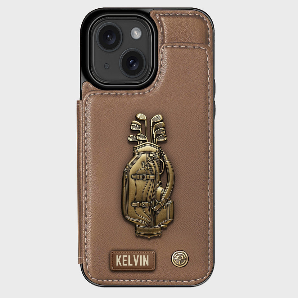 Love Golf - Personalized Golf Wallet Phone Case