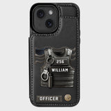 Serve And Protect - Personalized Police Officer Wallet Phone Case