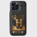 Name Initial Alphabet - Personalized Luxury Wallet Phone Case