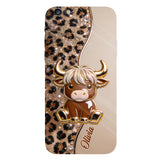 Love Highland Cows - Personalized Highland Cow Full Print Phone Case