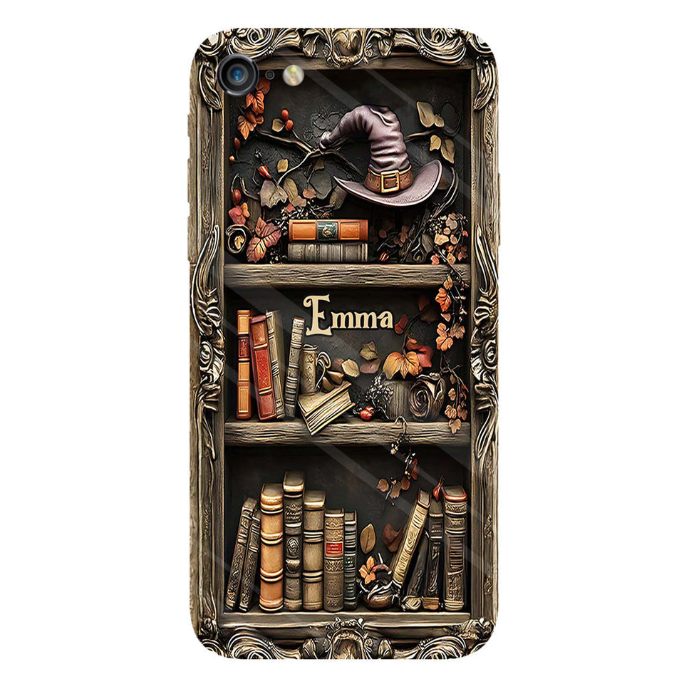 Hat And Books - Personalized Witch Full Print Phone Case