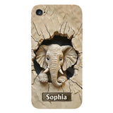 Love Elephant - Personalized Elephant Full Print Phone Case