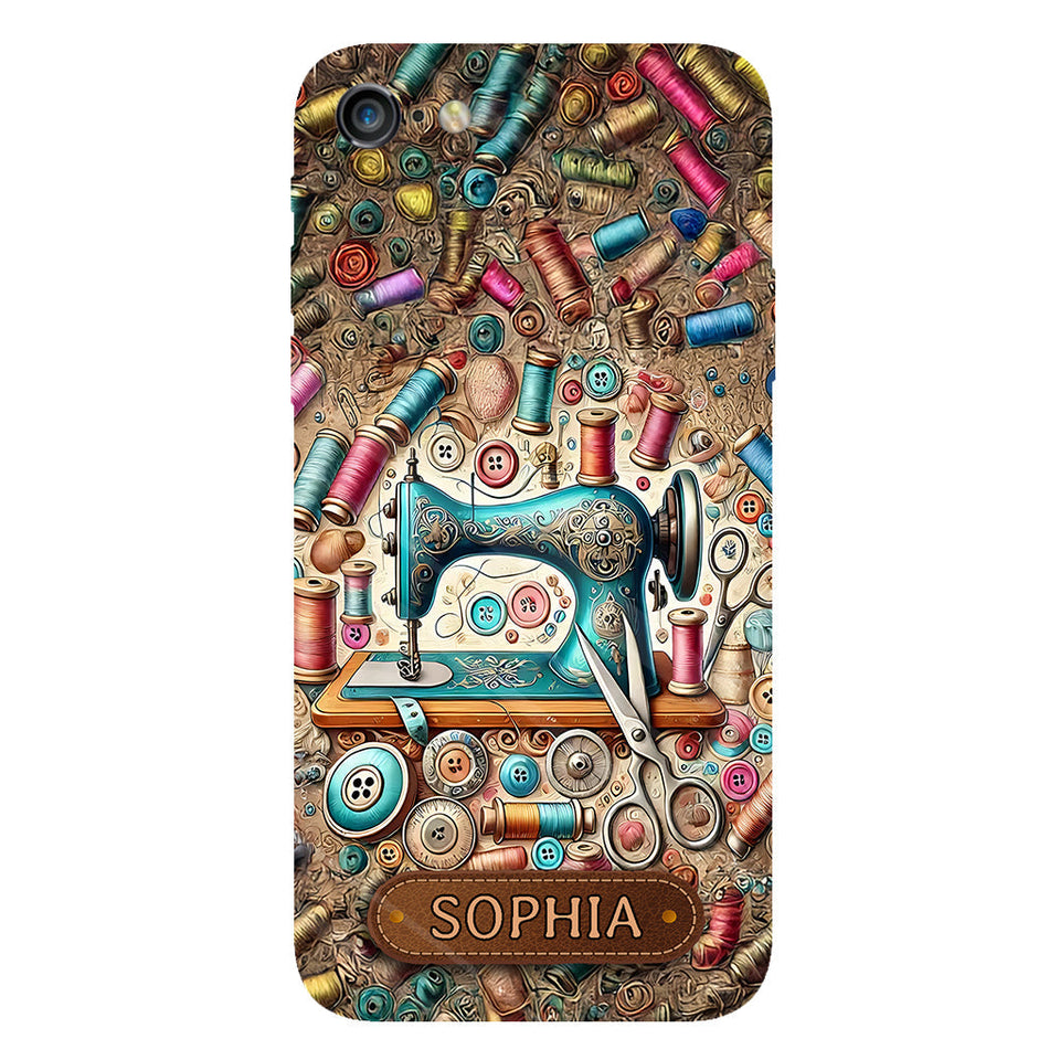 Love Sewing - Personalized Sewing Full Print Phone Case