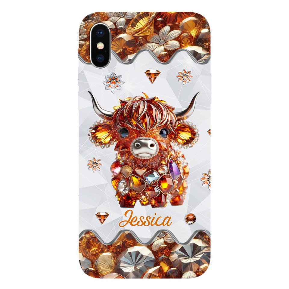 Just A Girl Who Loves Highland Cows - Personalized Full Print Phone Case