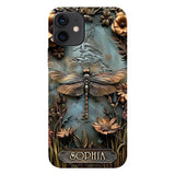 Beautiful Drafgonfly, Butterfly, Hummingbird - Personalized Gardening Full Print Phone Case
